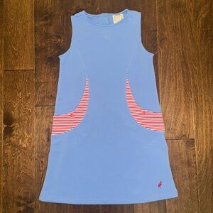 NWT TBBC Gladys Day Dress - Barbados Blue with Richmond Red - 14 PRICE FIRM